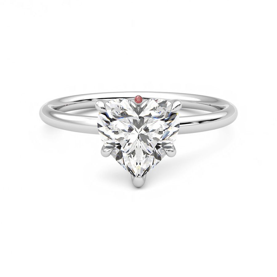 Taylor & Hart Demure Heart Engagement Ring 0