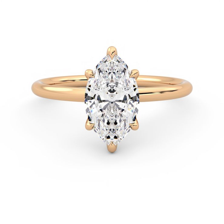 Taylor & Hart Demure Marquise Engagement Ring 0