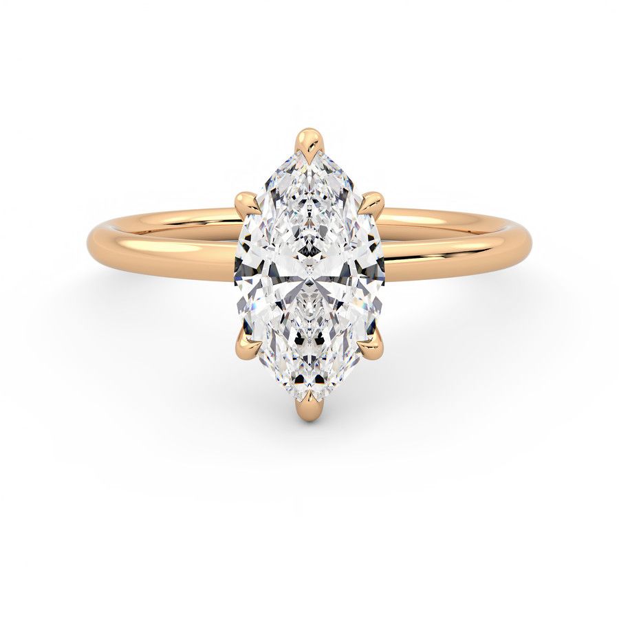 Taylor & Hart Demure Marquise Engagement Ring 0