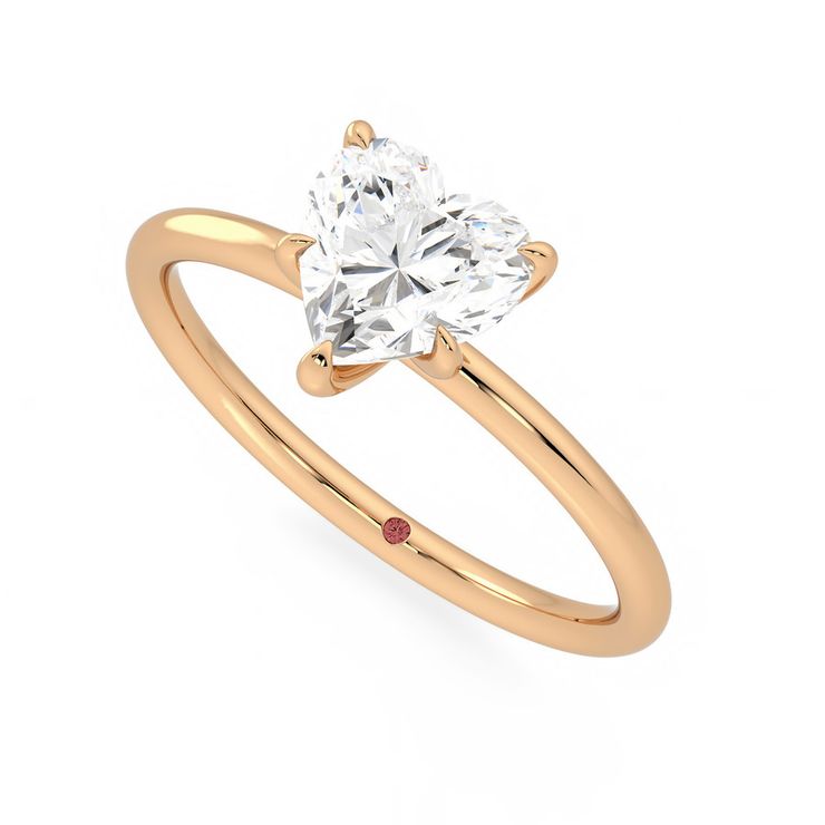 Taylor & Hart Demure Heart Engagement Ring 0