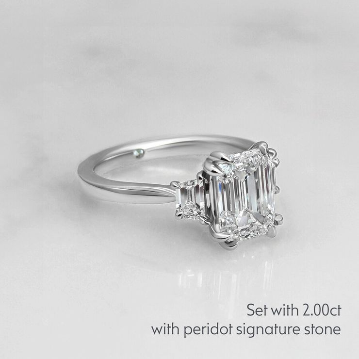 Taylor & Hart Reverie Emerald Engagement Ring 7