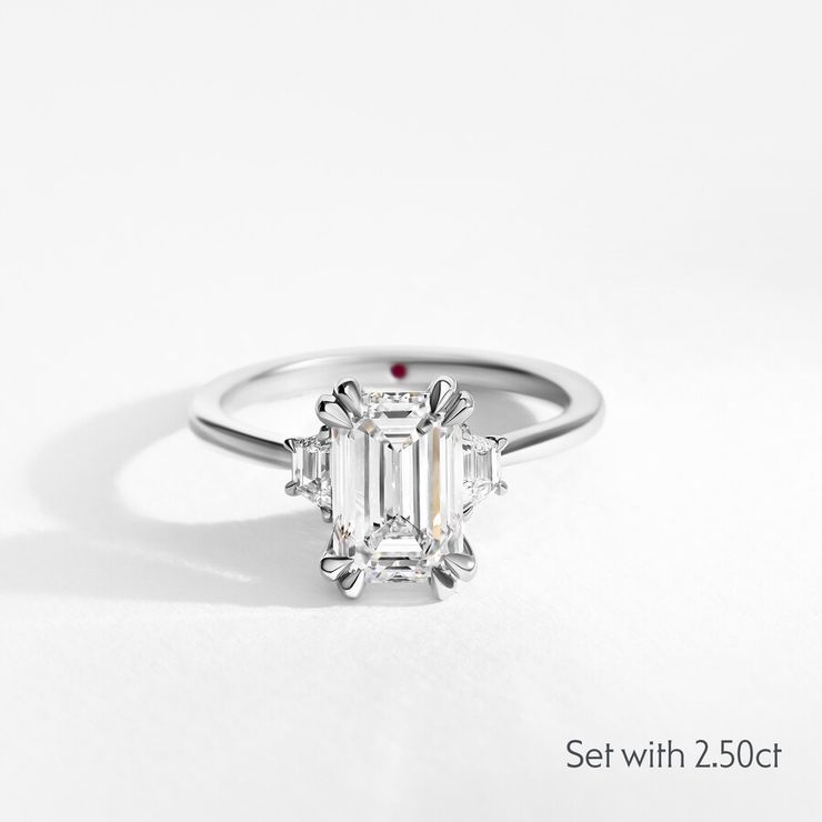 Taylor & Hart Reverie Emerald Engagement Ring 8