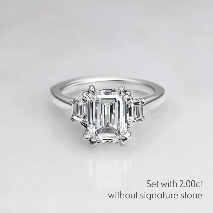 Taylor & Hart Reverie Emerald Engagement Ring 6