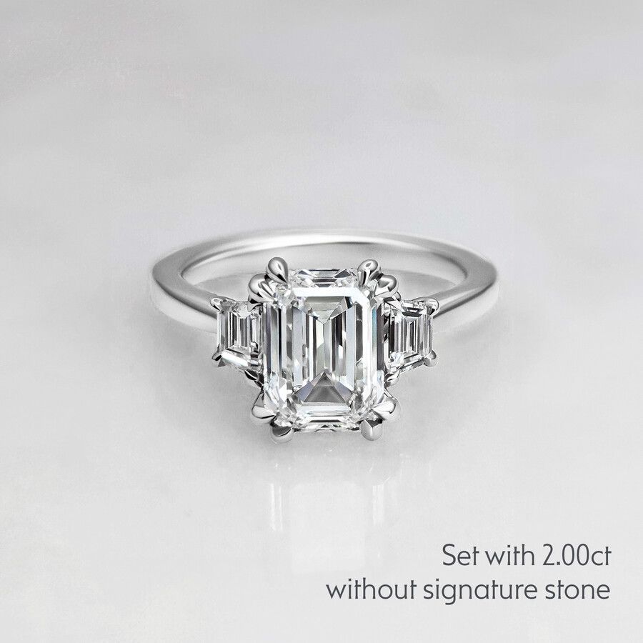 Taylor & Hart Reverie Emerald Engagement Ring 8