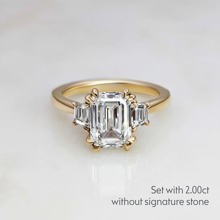 Taylor & Hart Reverie Emerald Engagement Ring 6
