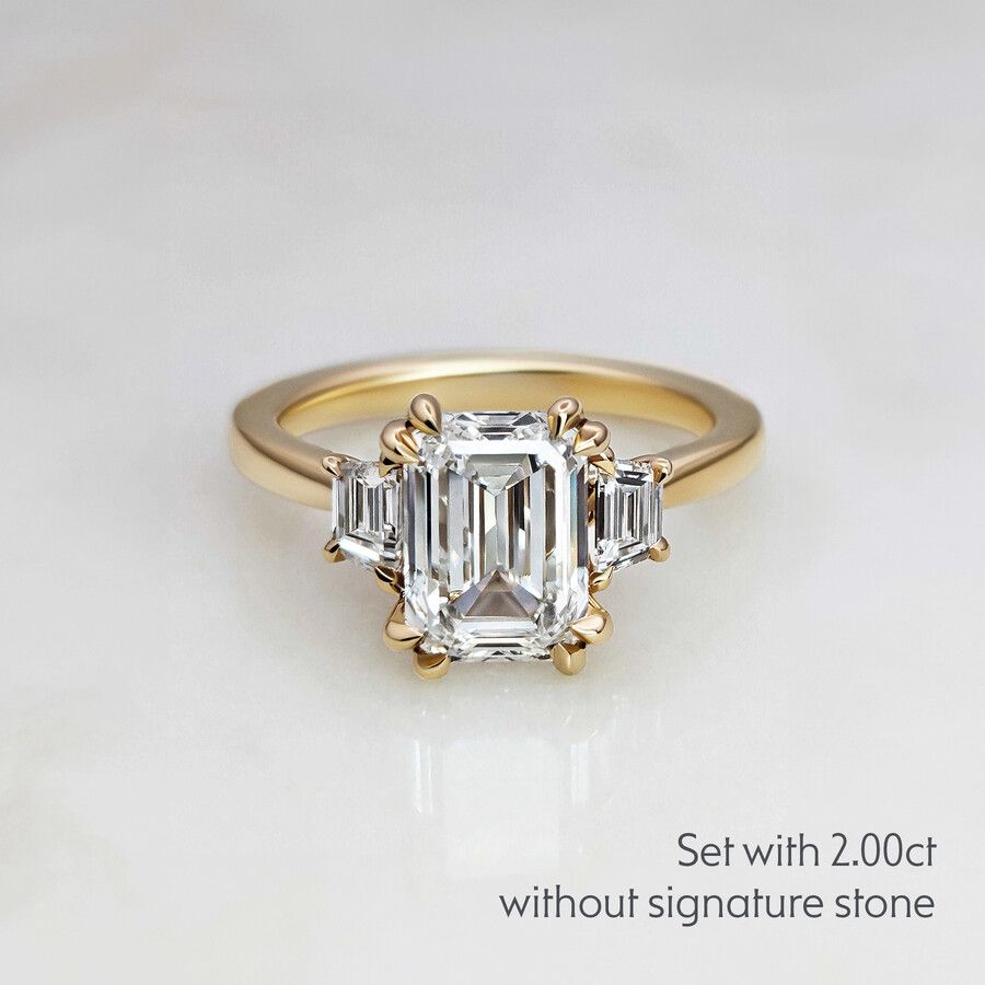 Taylor & Hart Reverie Emerald Engagement Ring 6