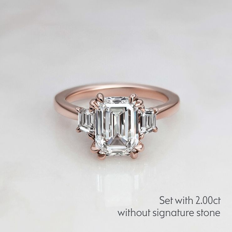 Taylor & Hart Reverie Emerald Engagement Ring 6