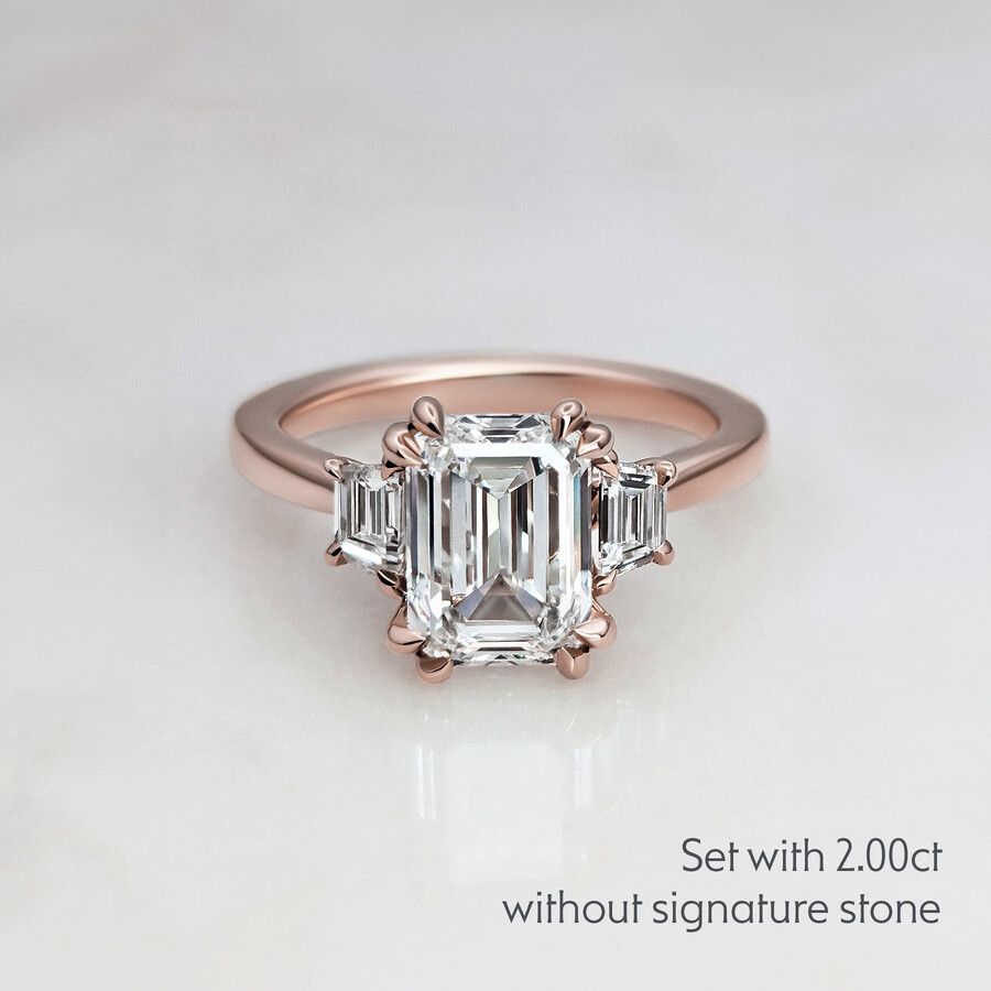 Taylor & Hart Reverie Emerald Engagement Ring 8