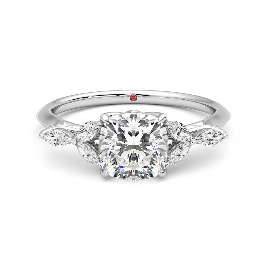 Taylor & Hart Tamora Cushion Engagement Ring 2