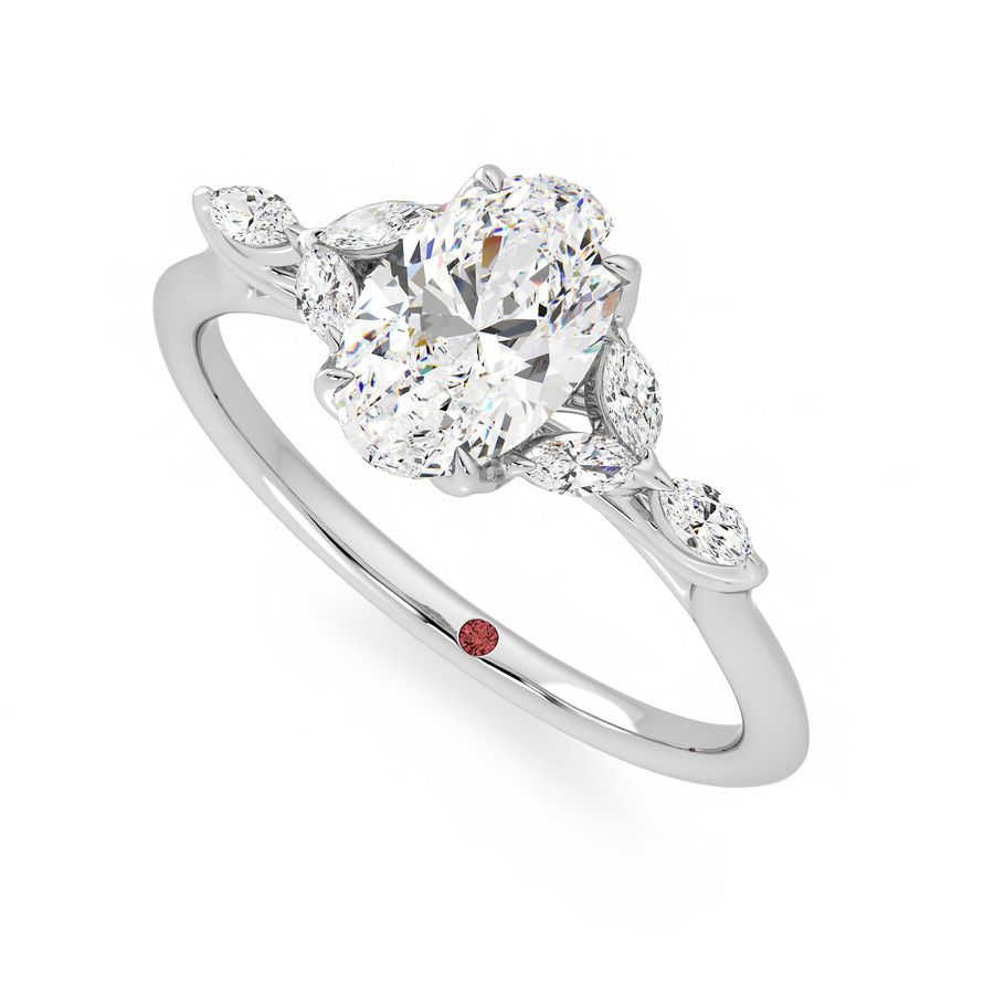 Taylor & Hart Tamora Oval Engagement Ring 0