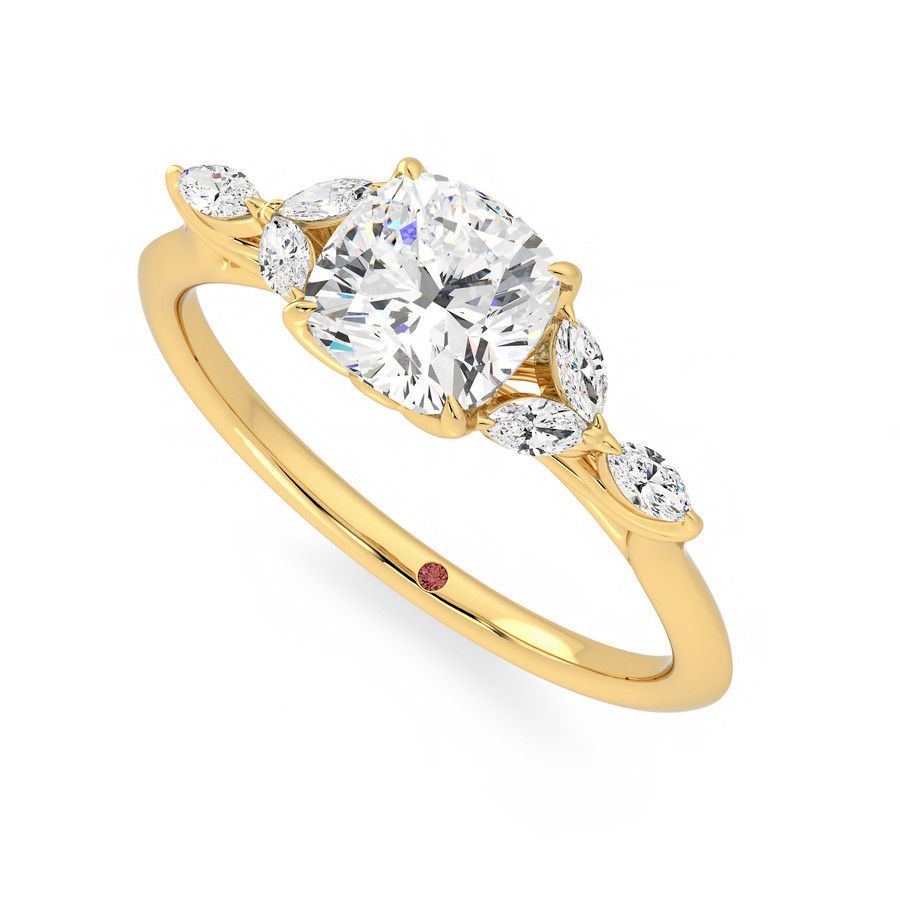 Taylor & Hart Tamora Cushion Engagement Ring 0