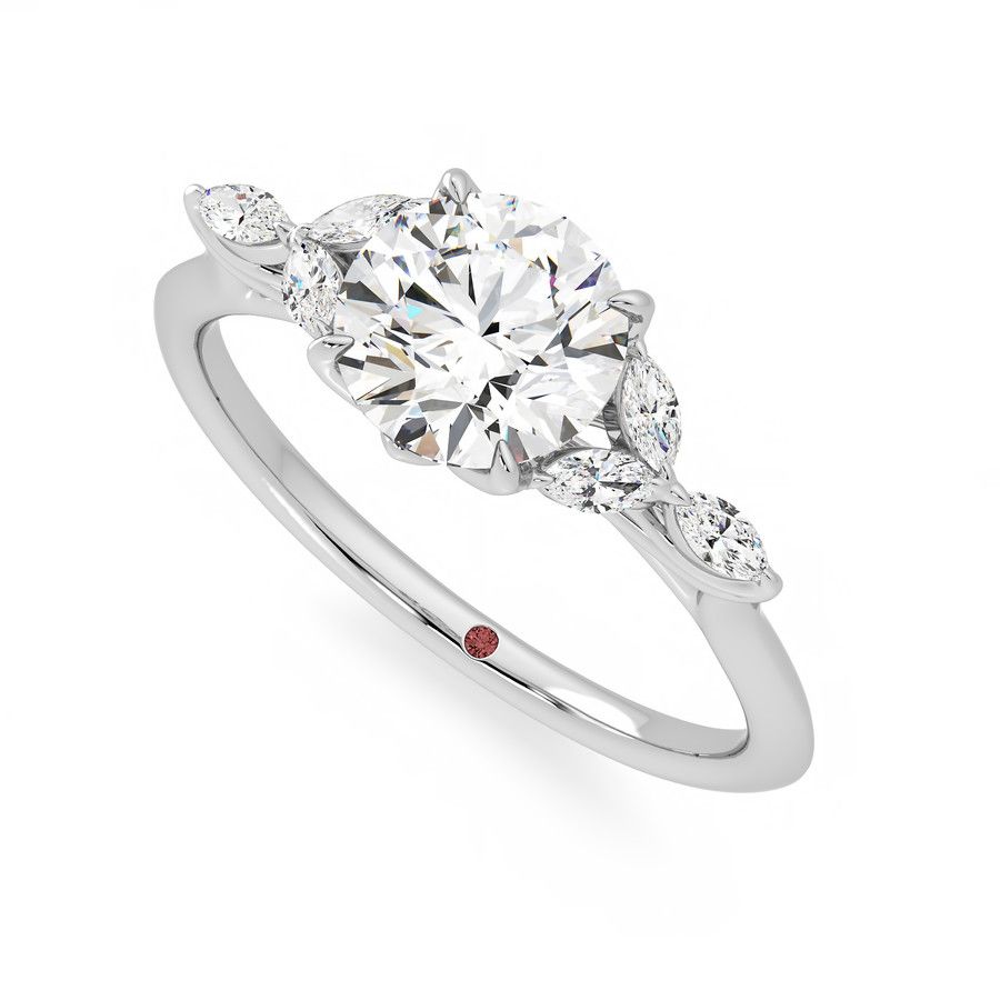 Taylor & Hart Tamora Round Engagement Ring 0