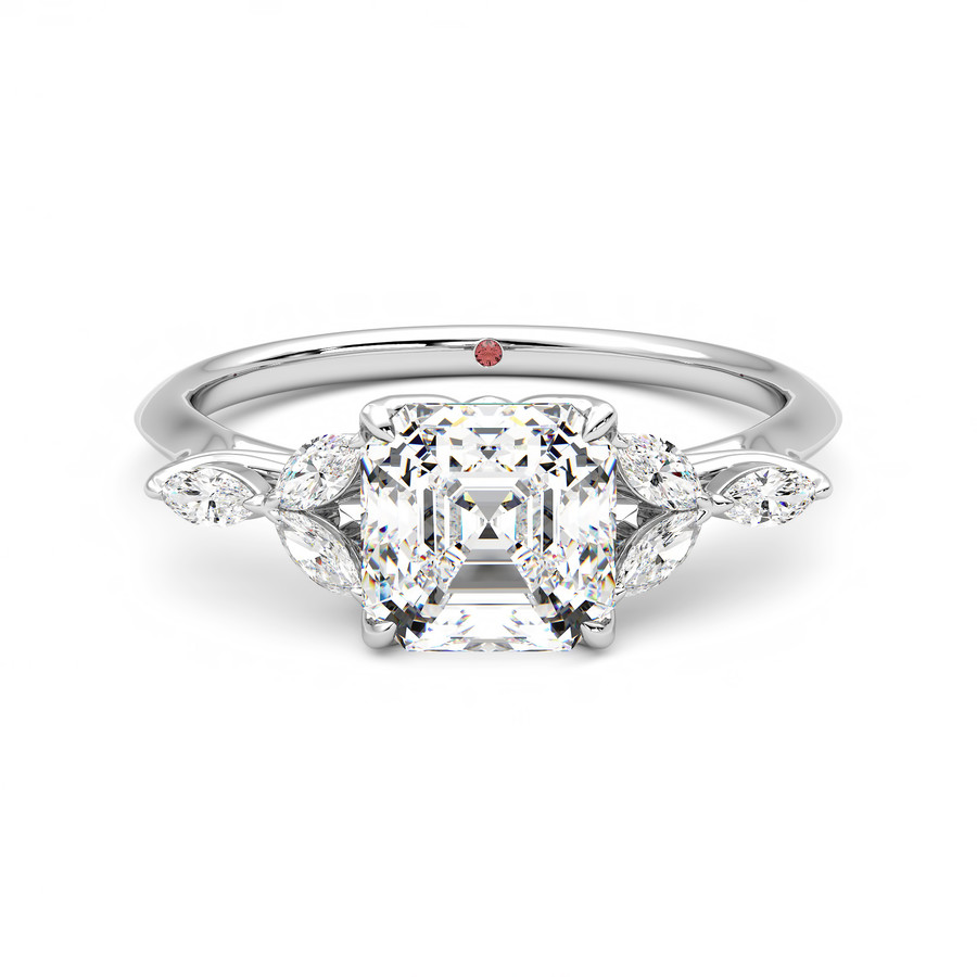 Asscher ring on sale