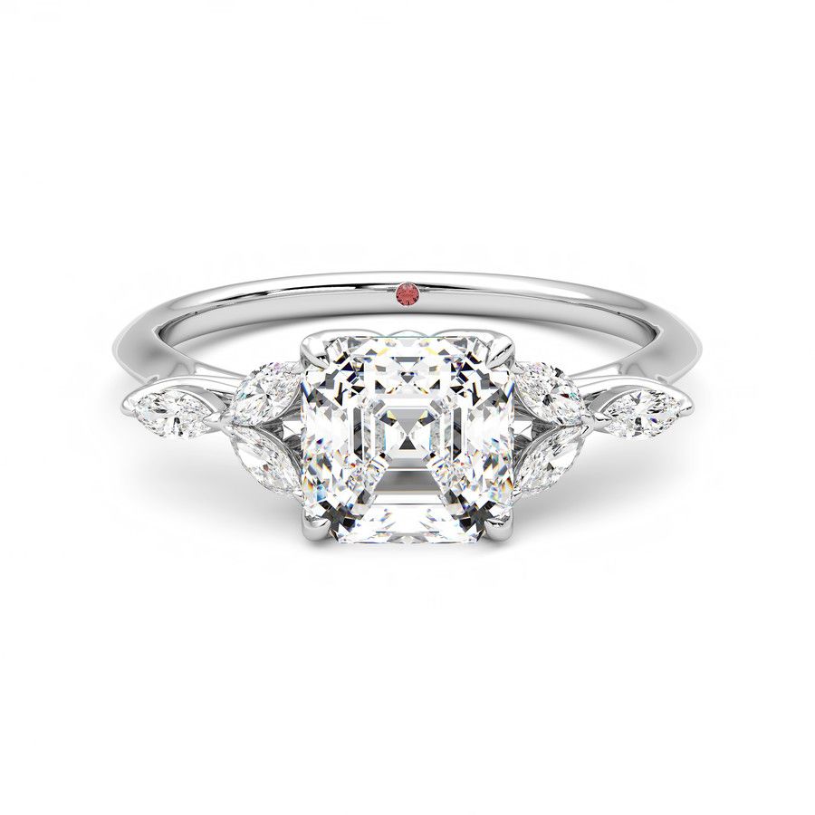 Taylor & Hart Tamora Asscher Engagement Ring 2