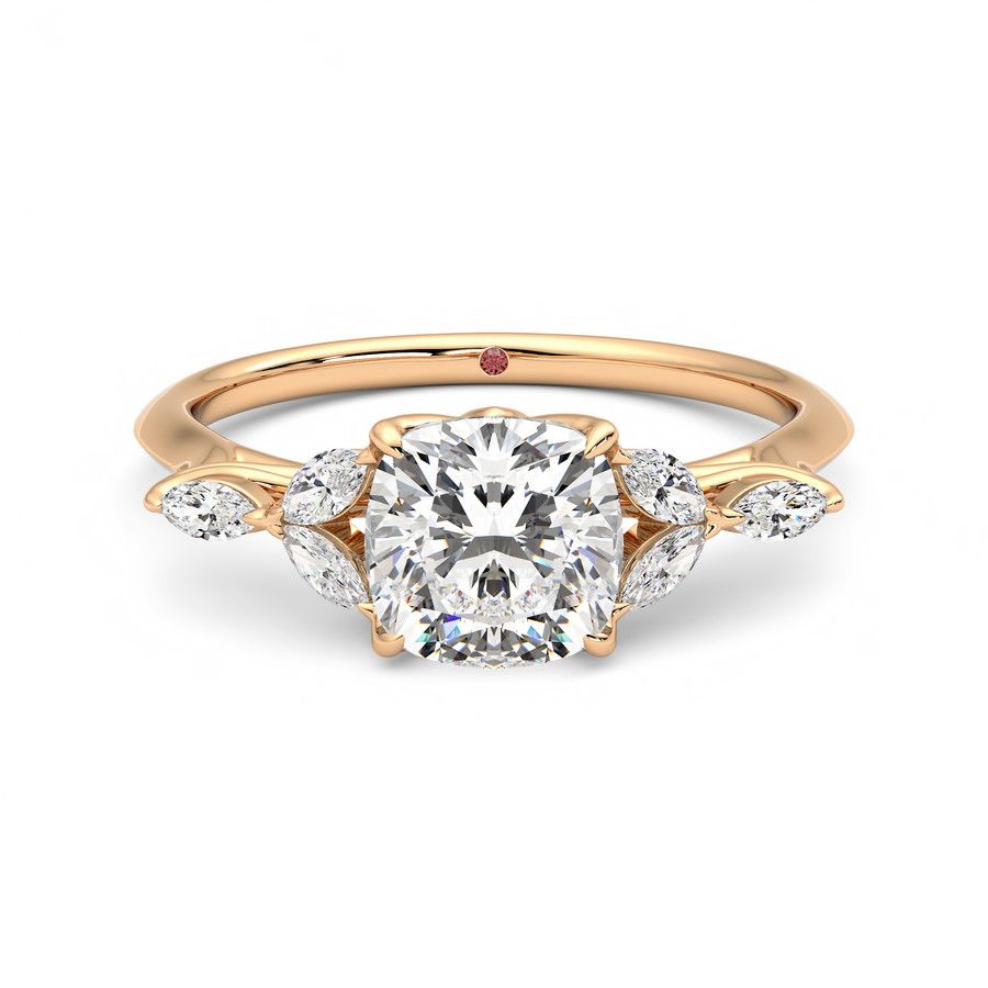 Taylor & Hart Tamora Cushion Engagement Ring 0