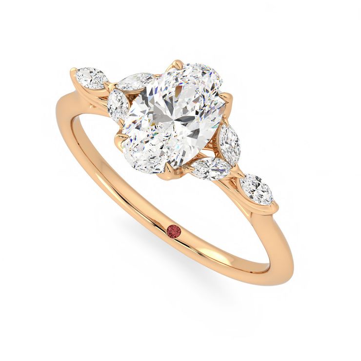 Taylor & Hart Tamora Oval Engagement Ring 0