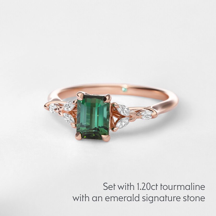 Taylor & Hart Tamora Emerald Engagement Ring 3