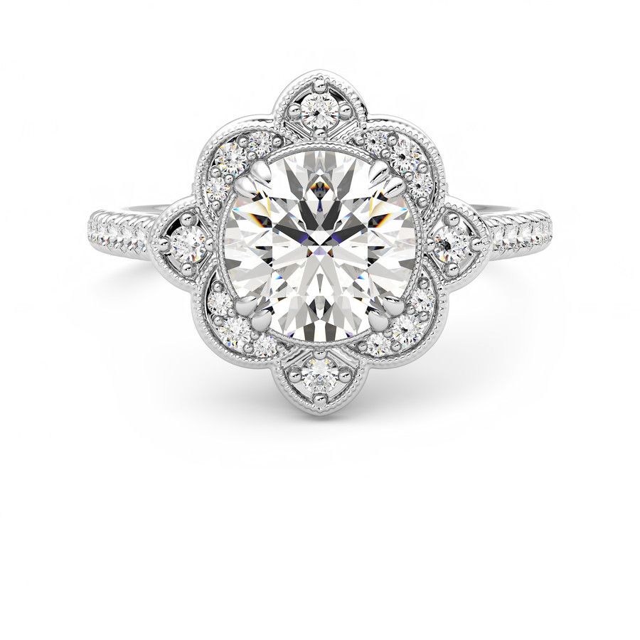 Taylor & Hart Neptune Round Engagement Ring 2