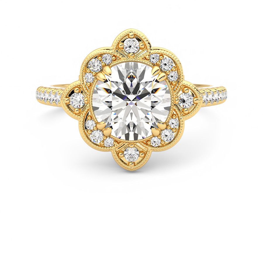 Taylor & Hart Neptune Round Engagement Ring 2