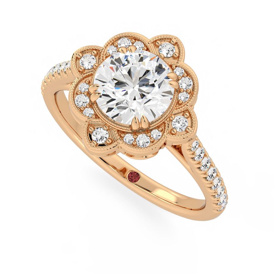 Taylor & Hart Neptune Round Engagement Ring 0