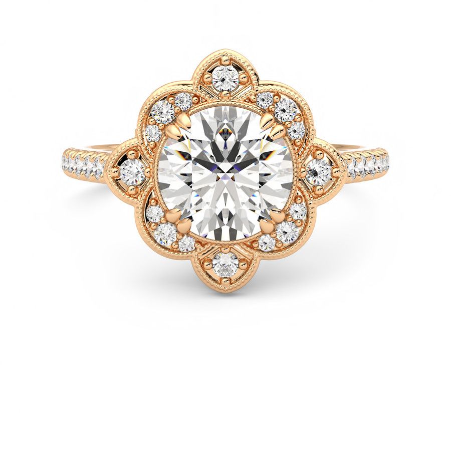 Taylor & Hart Neptune Round Engagement Ring 0