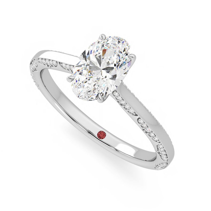 Taylor & Hart Crush Oval Engagement Ring 0