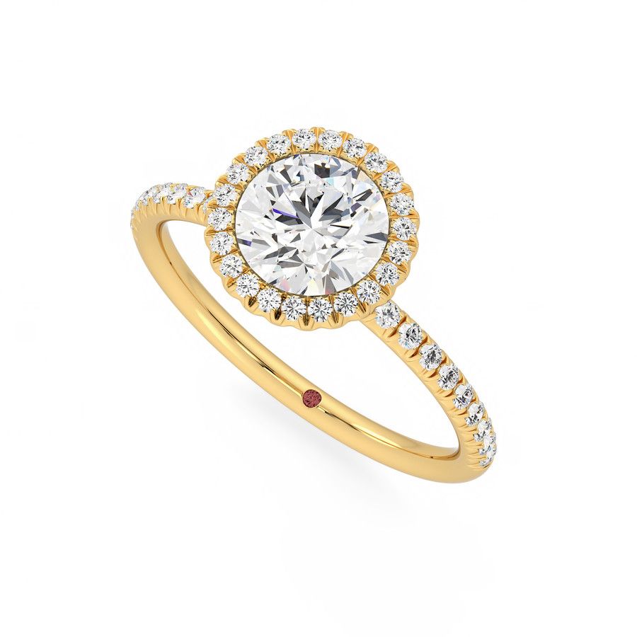 Taylor & Hart Cinnamon Round Engagement Ring 0