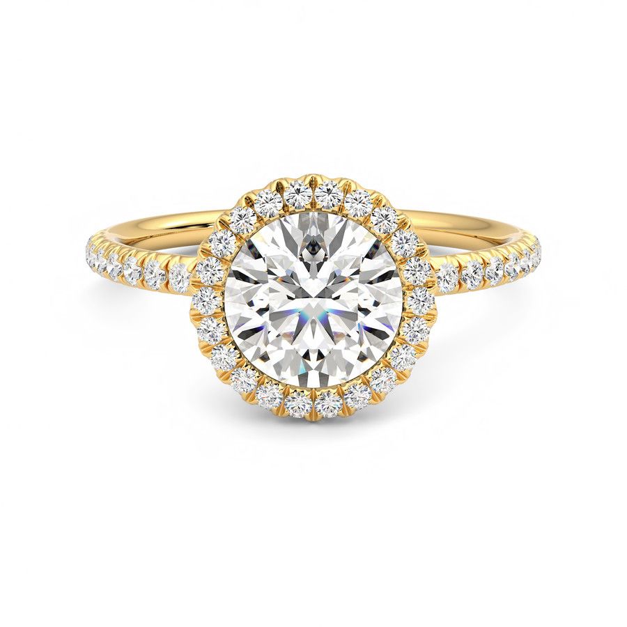 Taylor & Hart Cinnamon Round Engagement Ring 0