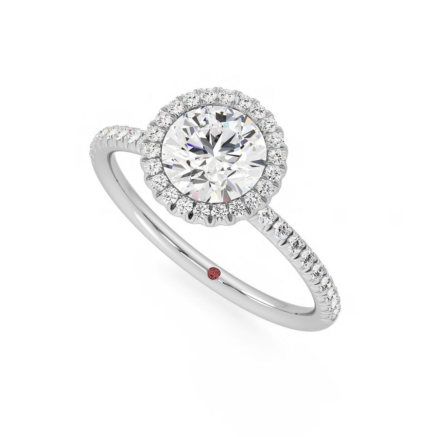 Taylor & Hart Cinnamon Round Engagement Ring 0