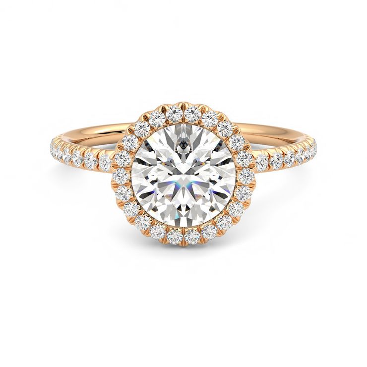 Taylor & Hart Cinnamon Round Engagement Ring 0