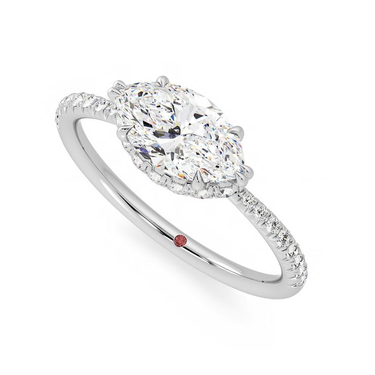 Taylor & Hart Nutmeg Marquise Engagement Ring 0