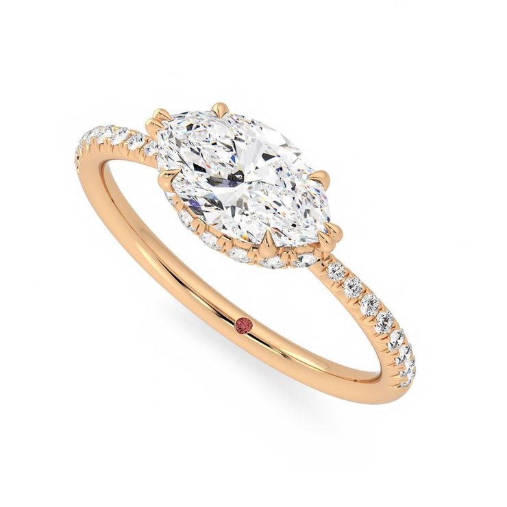 Taylor & Hart Nutmeg Marquise Engagement Ring 0