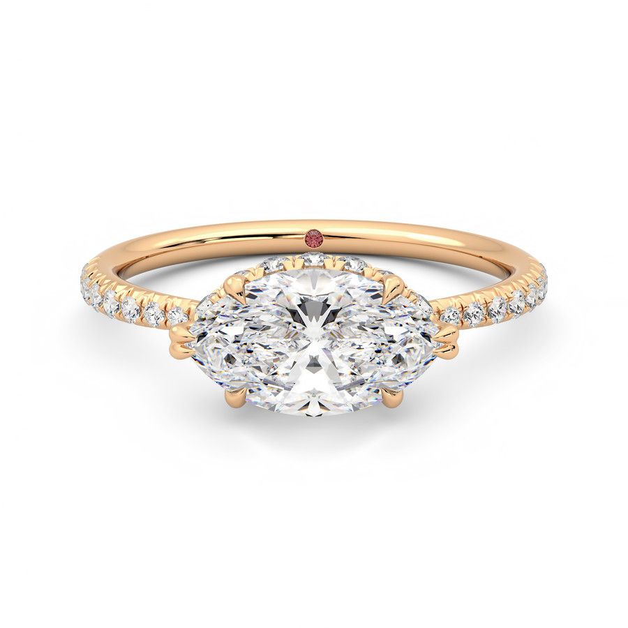 Taylor & Hart Nutmeg Marquise Engagement Ring 2