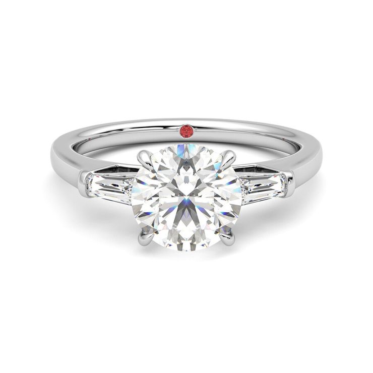 Taylor & Hart Mirror Round Engagement Ring 0