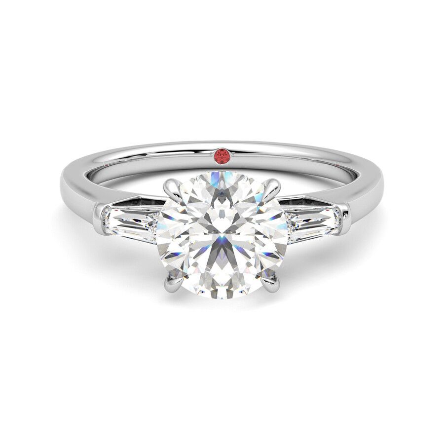 Taylor & Hart Mirror Round Engagement Ring 2