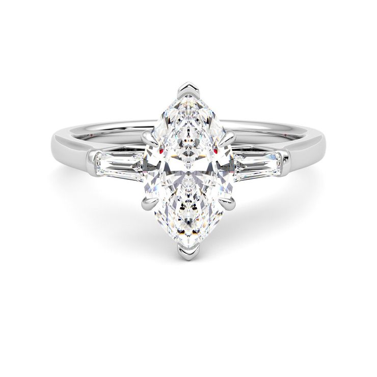 Taylor & Hart Mirror Marquise Engagement Ring 0