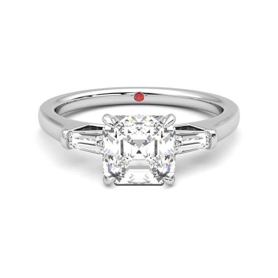 Taylor & Hart Mirror Asscher Engagement Ring 0