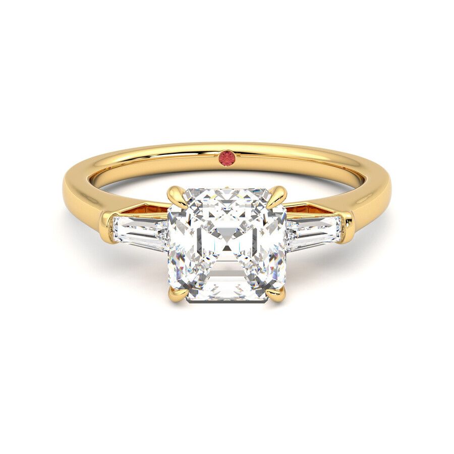 Taylor & Hart Mirror Asscher Engagement Ring 2