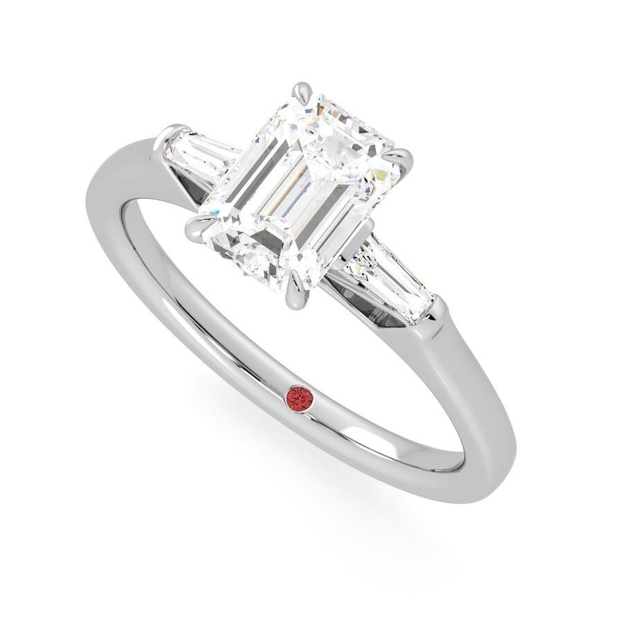 Carrara | Platinum pavé style engagement ring | Taylor & Hart