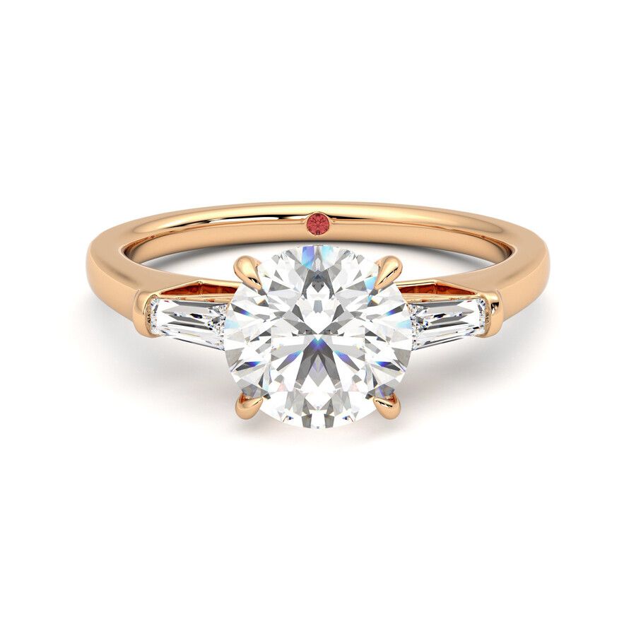 Taylor & Hart Mirror Round Engagement Ring 2