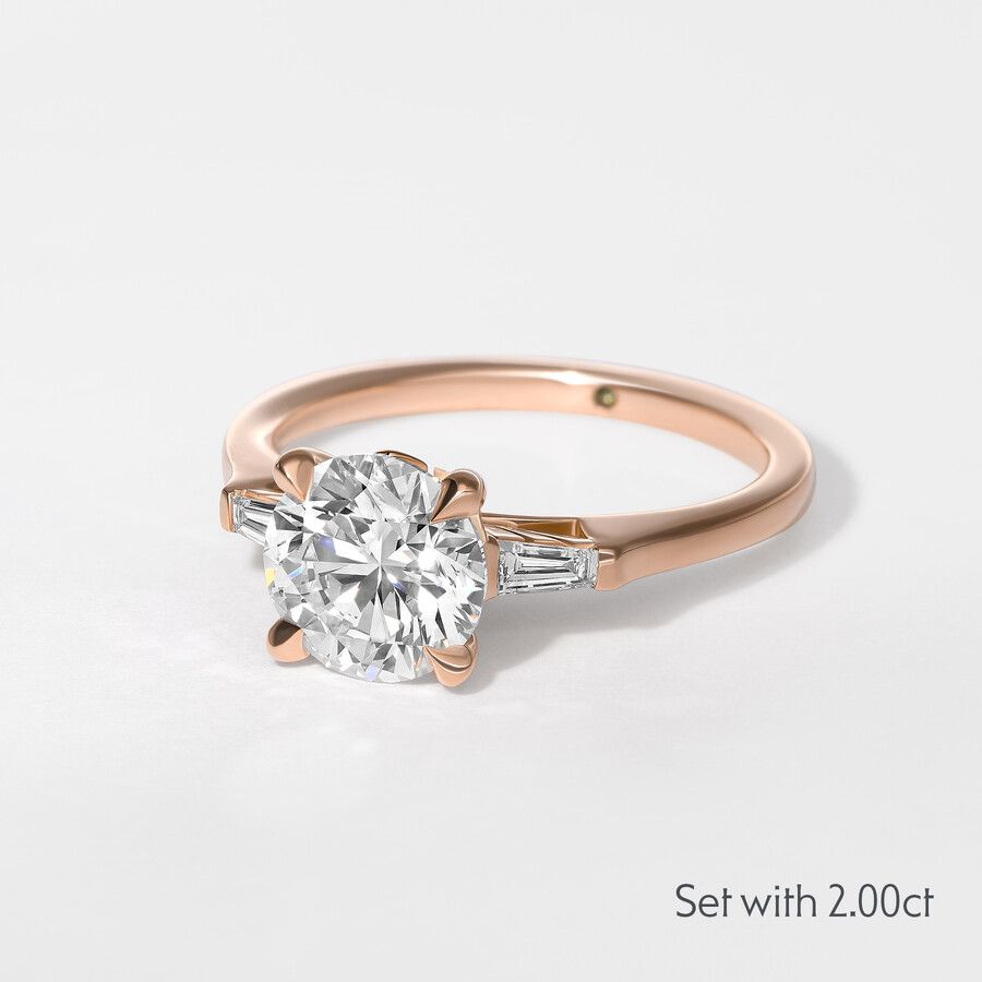 Taylor & Hart Mirror Round Engagement Ring 3