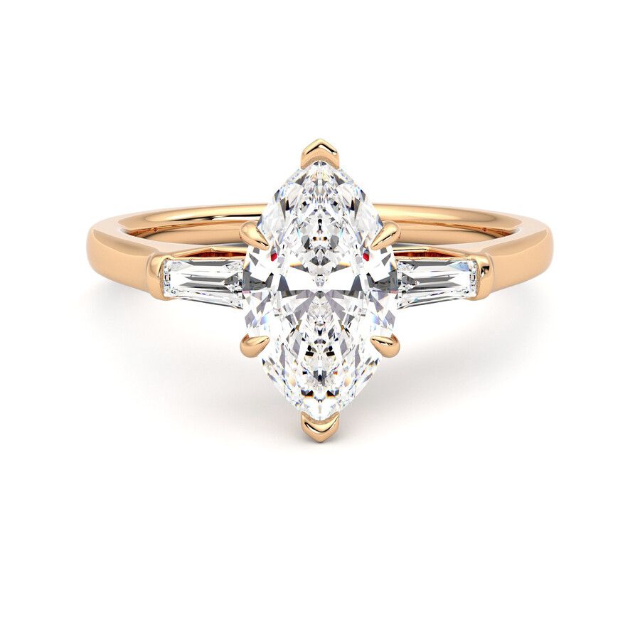 Taylor & Hart Mirror Marquise Engagement Ring 2