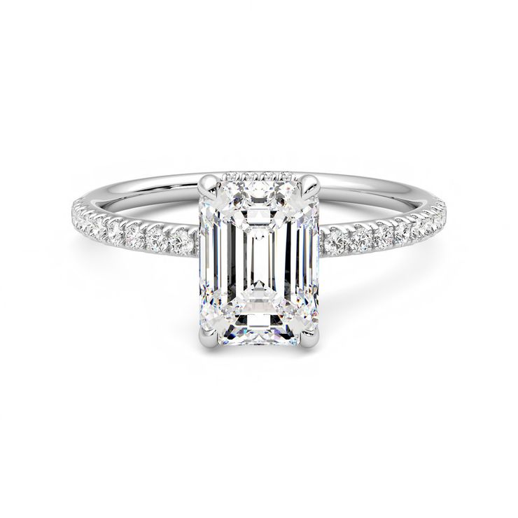 Taylor & Hart Thyme Emerald Engagement Ring 0