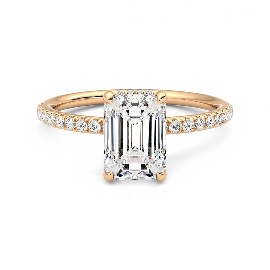 Taylor & Hart Thyme Emerald Engagement Ring 2