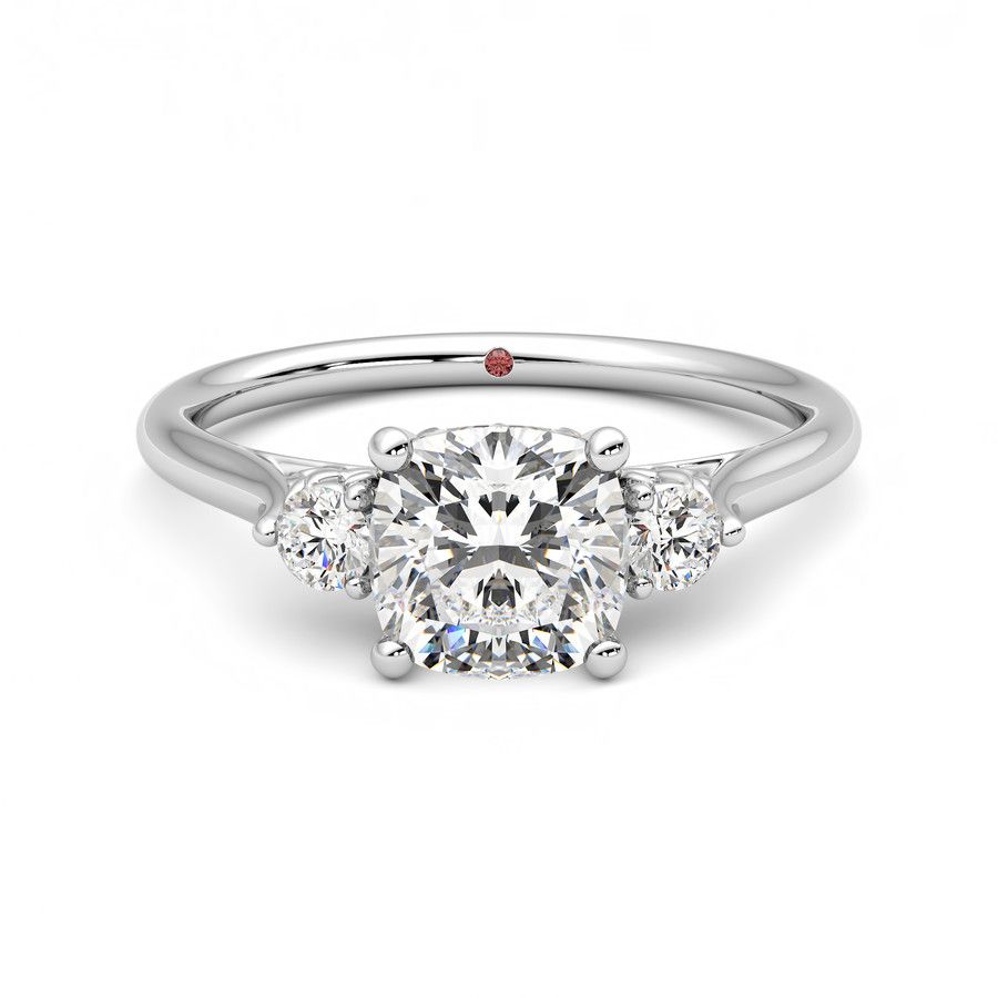 Taylor & Hart Thimble Cushion Engagement Ring 2