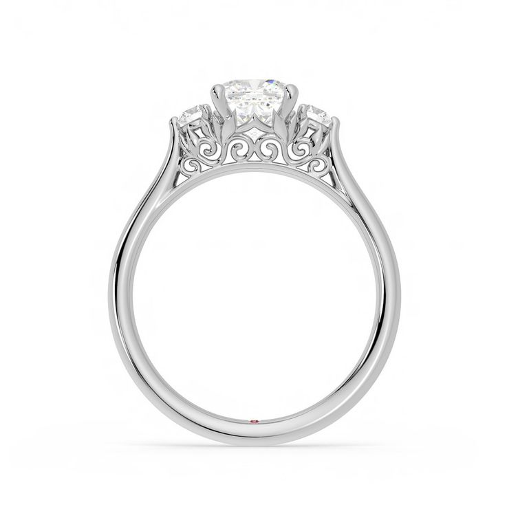 Taylor & Hart Thimble Cushion Engagement Ring 1