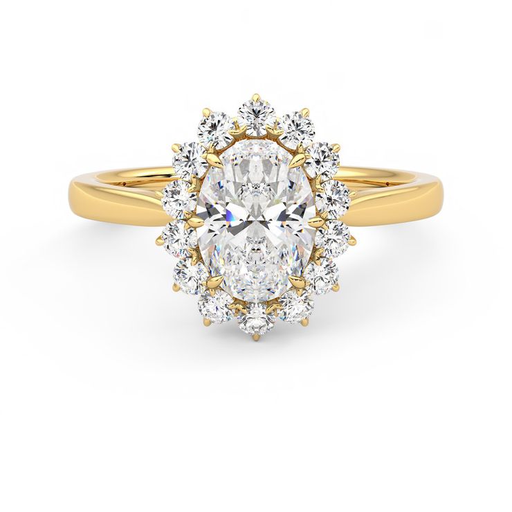 Taylor & Hart Lyra Oval Engagement Ring 0