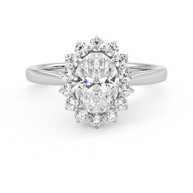 Taylor & Hart Lyra Oval Engagement Ring 0