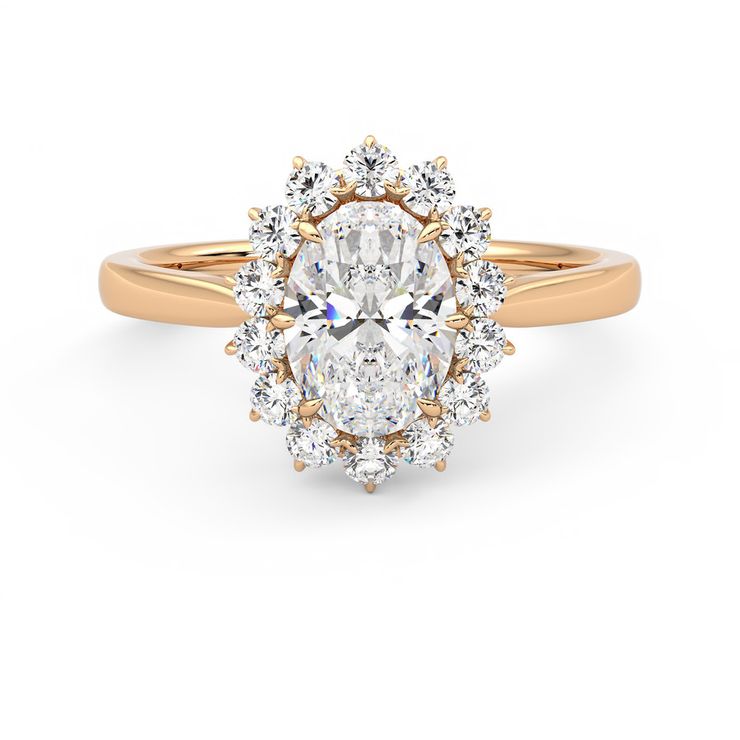 Taylor & Hart Lyra Oval Engagement Ring 0