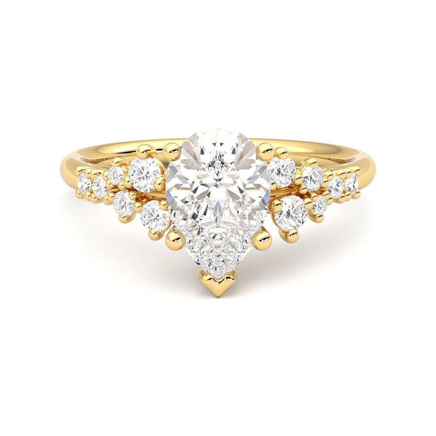 Taylor & Hart Marula Pear Engagement Ring 2